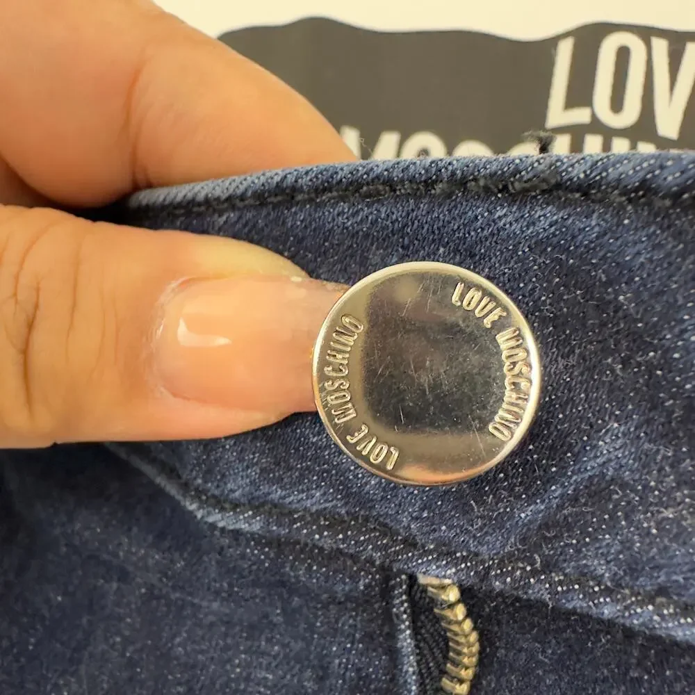 Love‎ Moschino star blue denim skinny jeans